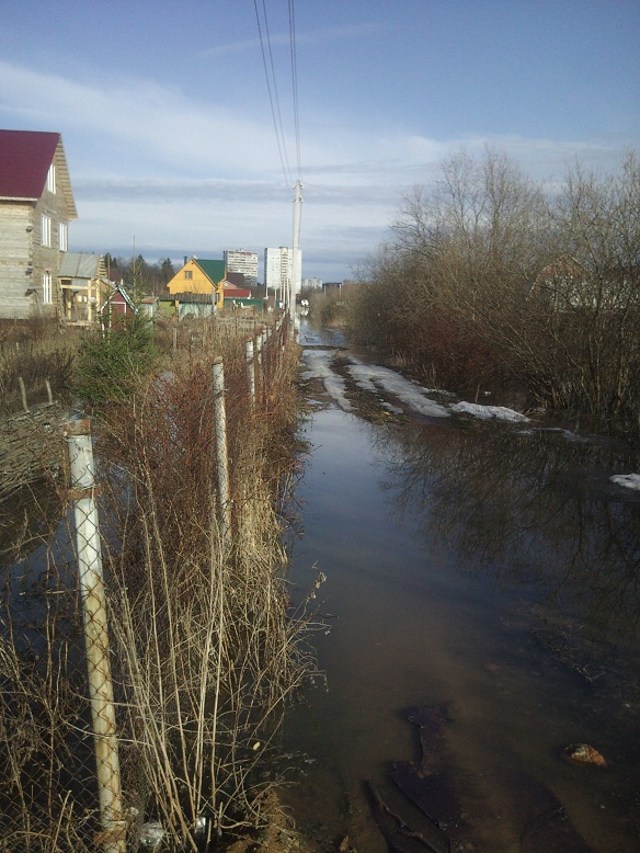 Подъем воды в клязьме ковров