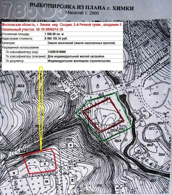 Выкопировка с плана